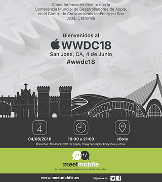 Meetmobile Apple WWDC18 4 de junio 2018 