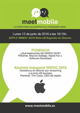 Meetmobile 13 de junio 2016 – Apple WWDC 2016